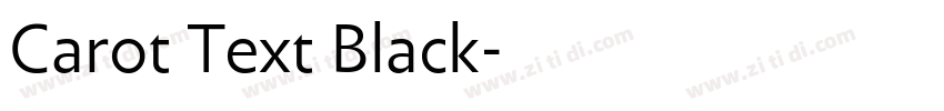 Carot Text Black字体转换